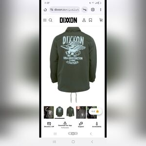 NWT Men's Dixxon Olive Green Flyer Coaches Coach Jacket Windbreaker Medium